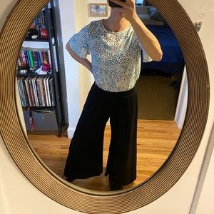Uniqlo Wide Leg Black Pants